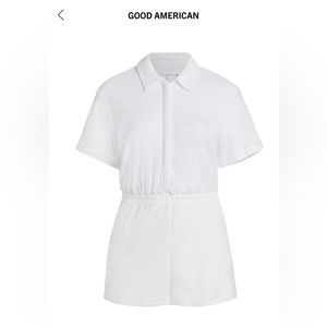 NWT Good American belted Terry romper size 5 (xxl)